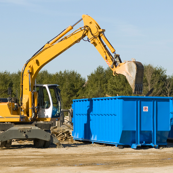 how many times can i have a residential dumpster rental emptied in Horatio